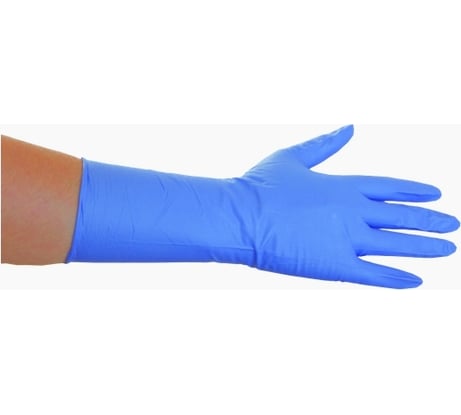 Нитриловые перчатки EcoLat Long Cuff 100 шт./уп. размер L, 3150/L