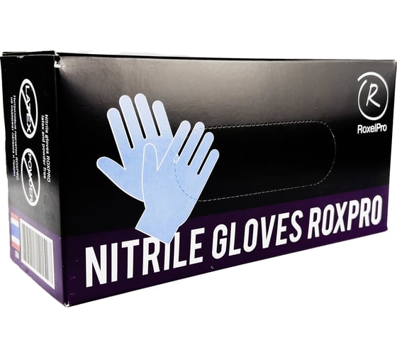 Нитриловые перчатки RoxelPro ROXPRO, размер ХХL, 90 штук 721152