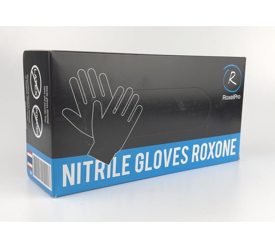 Нитриловые перчатки RoxelPro ROXONE, размер L, 100 штук 721431