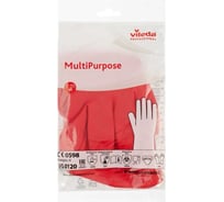 Перчатки резиновые многоцелевые Vileda Professional M, красный, арт. 8005/100750/100153 7308