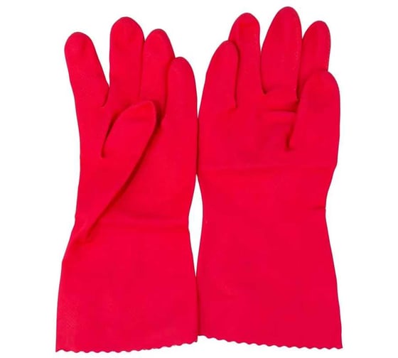 Перчатки резиновые многоцелевые Vileda Professional M, красный, арт. 8005/100750/100153 7308 1
