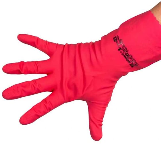 Перчатки резиновые многоцелевые Vileda Professional M, красный, арт. 8005/100750/100153 7308