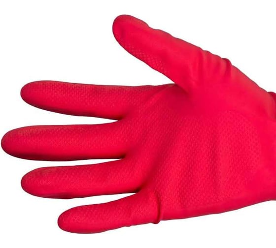 Перчатки резиновые многоцелевые Vileda Professional M, красный, арт. 8005/100750/100153 7308