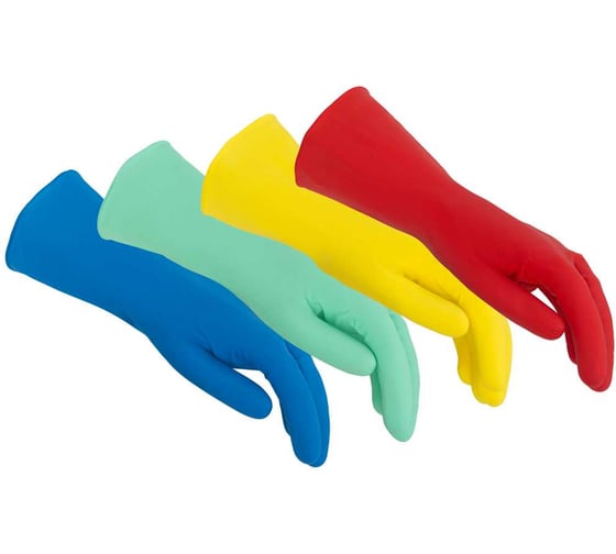 Перчатки резиновые многоцелевые Vileda Professional M, красный, арт. 8005/100750/100153 7308
