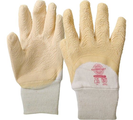 Перчатки Safeprotect САНДМЕН РЧ джерси+рельефный латекс, размер 10 (XL) 03047XL 1