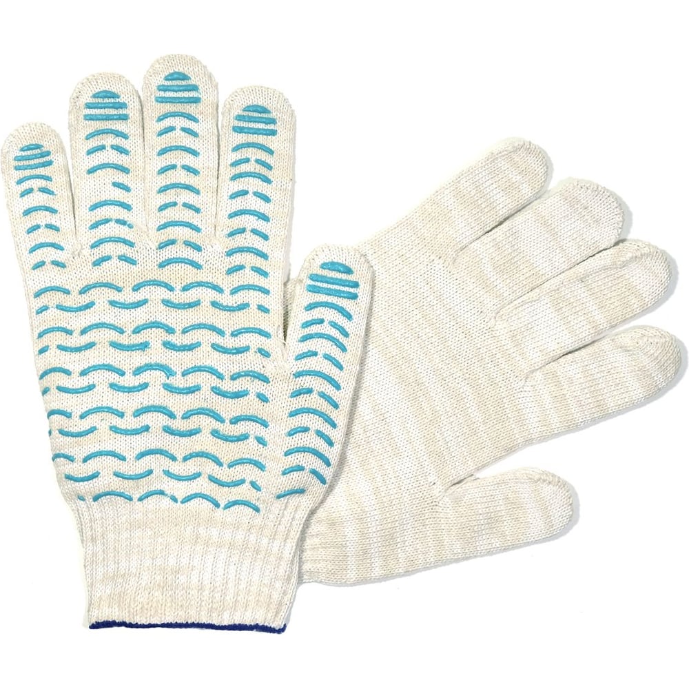 Перчатки АНТЕЙ ПЛЮС Стандарт, ПВХ-волна, 10 класс вязки, 116 текс 45 ...