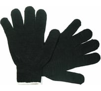 Перчатки АНТЕЙ ПЛЮС Люкс Премиум, х/б, 6-ти нитка, 10 класс вязки, 151 текс 47-50г, черные, 250 пар 030