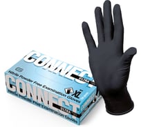 Перчатки CONNECT ULTRA нитриловые неопудренные черного цвета 100 шт, размер XL CT0000005663