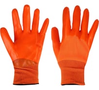 Перчатки садовые с ПВХ полуобливом, полиэстер, р.9, 25см, 75г Inbloom 180-019
