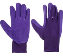 Перчатки с морщинистым латексным полуобливом р.10, 25см, полиэстер, 55г Inbloom 180-022