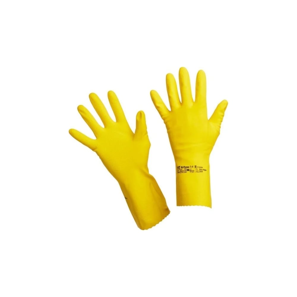 Перчатки резиновые многоцелевые Vileda Professional M, желтый 7337 ...