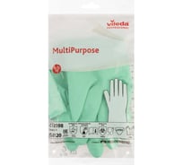 Перчатки резиновые многоцелевые Vileda Professional M, зеленый 7366