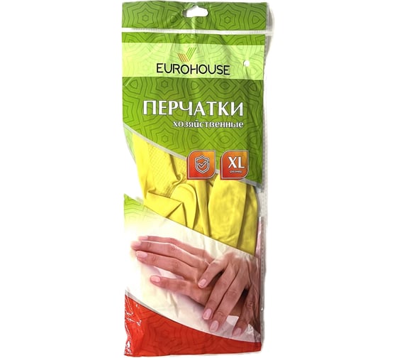 Латексные перчатки EUROHOUSE размер XL 3697