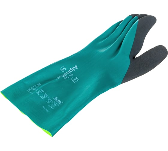 Химостойкие антипорезные перчатки Ansell AlphaTec 58-735-10