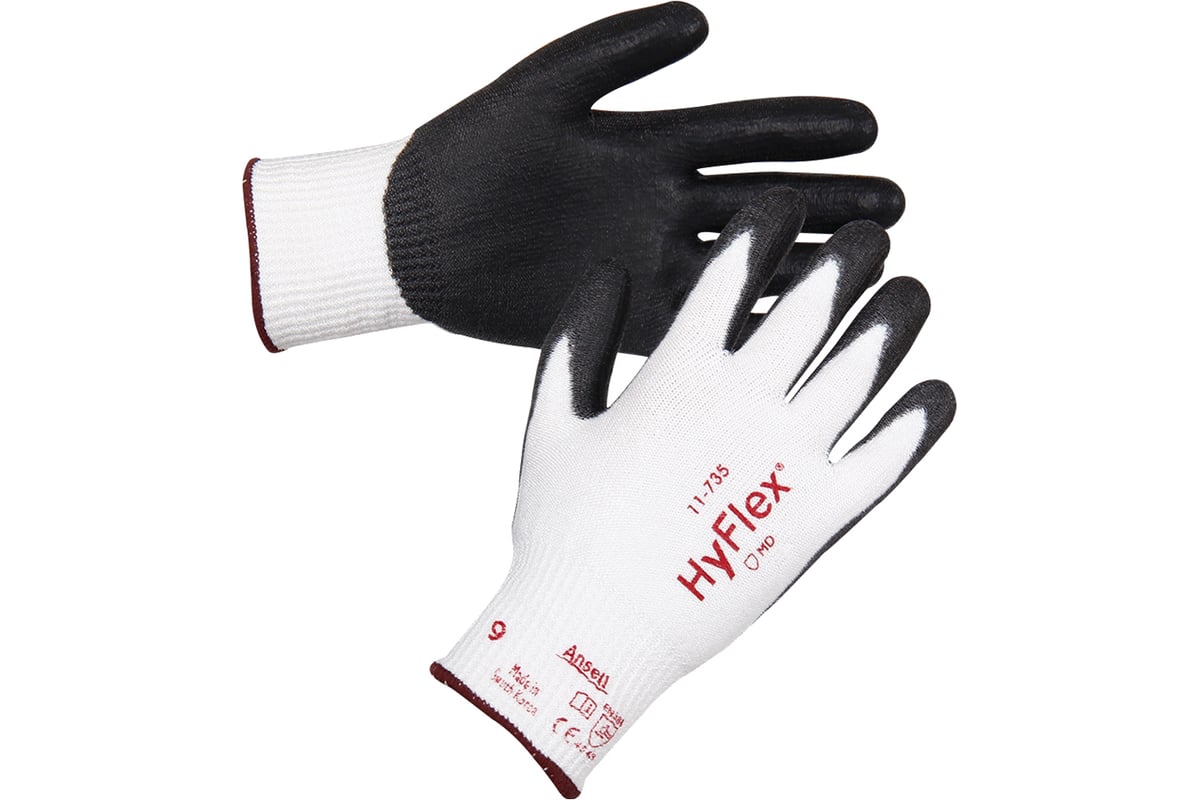 Антипорезные перчатки Ansell HyFlex 11-735-9 - выгодная цена, отзывы ...
