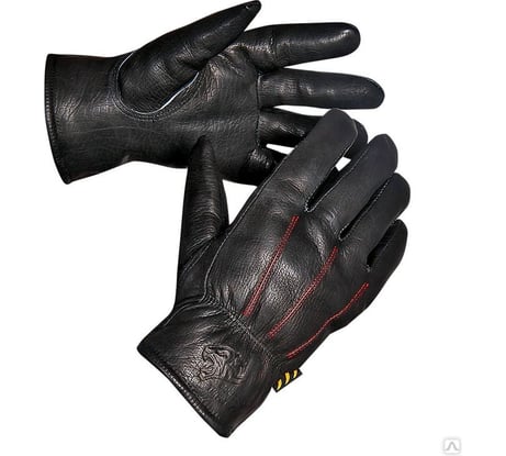 Перчатки ВОСТОЧНЫЕ ТИГРЫ G150 кожаные, черные, р.10 31023069-10