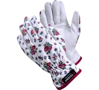 Садовые кожаные комбинированные перчатки TEGERA размер 7 90014-7