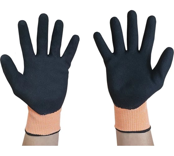 Перчатки для защиты от порезов SCAFFA Рубеж Нит Е DY1350S-OR/BLK размер 11 00-00011919