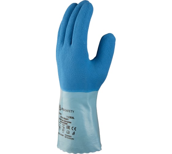 Многослойные латексные перчатки Jeta Safety на хлопковой основе(1 пара) JCH-871-L