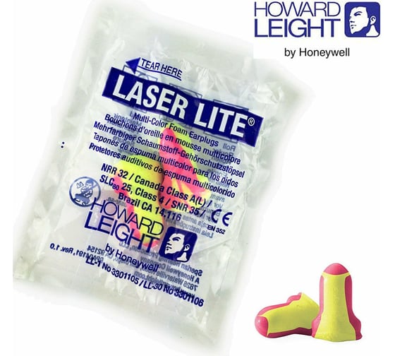 Беруши HONEYWELL Howard Leight Laser Lite, полиуретан, 15 пар 3301105/15