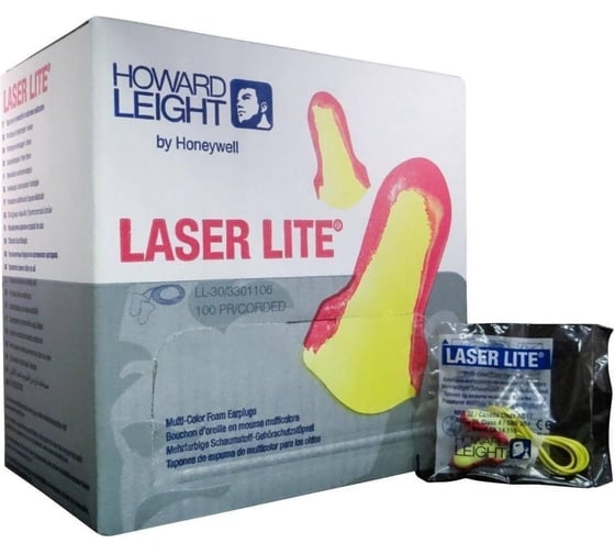 Беруши со шнурком HONEYWELL Howard Leight Laser Lite, 1 пара 3301106/1