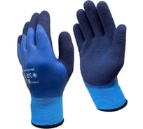 Утепленные непромокаемые перчатки Ханты Master-Pro® (НАДЫМ), махровые акриловые, с полным морозостойким покрытием ПВХ+нитрил, 10 размер, 1 пара 10130-AQPVCN-B-10-1-231PU