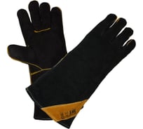 Краги РосМарка черные с подкладкой, 35 см (1403), размер 10,5 К1403