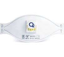 Респиратор О2 трехпанельный FFP3 NRD с клапаном выдоха 3113