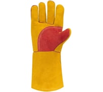 Краги зимние особо прочные РосМарка 35 см (1452), желтый/красный, искусственный мех, размер 10,5 КТ1452