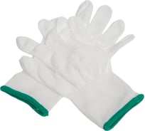 Перчатки нейлоновые Gward Touch в упаковке, белого цвета, без покрытия, р. М, 1 пара NP1001white/M1/U