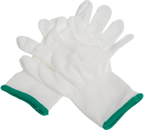 Перчатки нейлоновые Gward Touch в упаковке, белого цвета, без покрытия, р. М, 1 пара NP1001white/M1/U