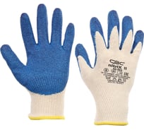 Вязаные трикотажные перчатки с рельефным латексным покрытием ЕРМАК 638-035