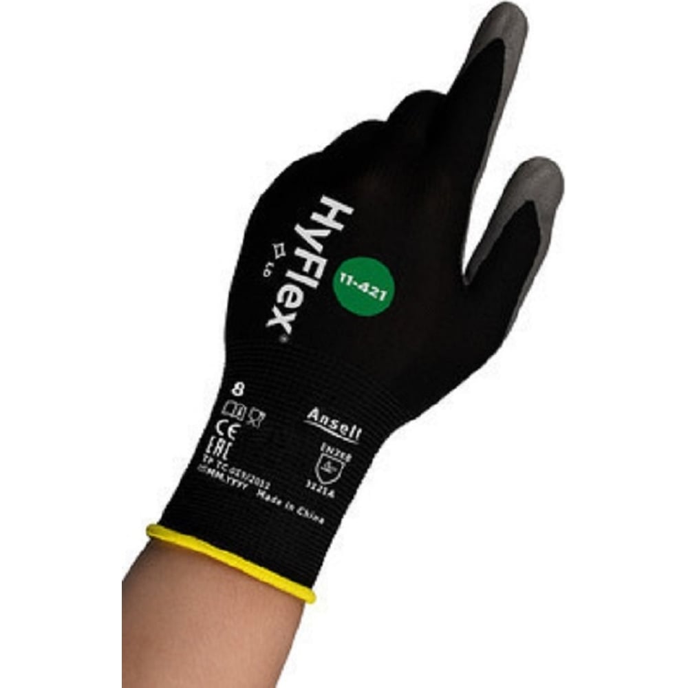 Перчатки от механических повреждений Ansell HyFlex 11-421-10 - выгодная ...