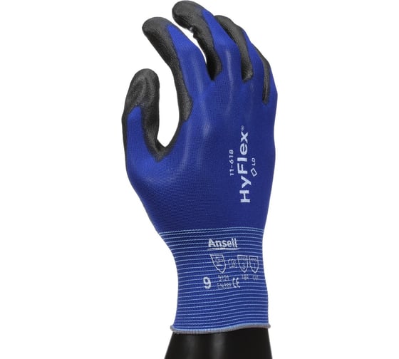Перчатки от механических повреждений Ansell HyFlex 11-618-10