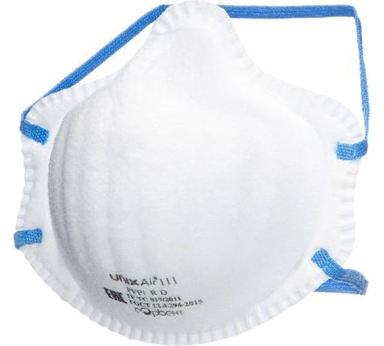Формованная фильтрующая полумаска UNIXAir 111 FFP1 R D 5 шт 102-044-0002