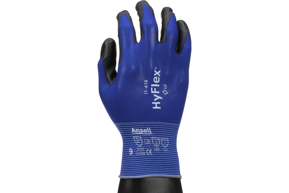 Перчатки от механических повреждений Ansell HyFlex 11-618-7 - выгодная ...
