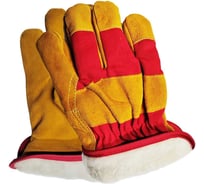 Перчатки монтажные утепленные c искусственным белым мехом SAMGRUPP короткий ворс, р.10,5/XL 24 пар SAMC-074000003-24