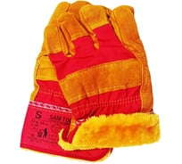 Перчатки монтажные утепленные с искусственным желтым мехом SAMGRUPP длинный ворс, р.10,5/XL 12 пар SAMGRUPP SAMC-074000006-12