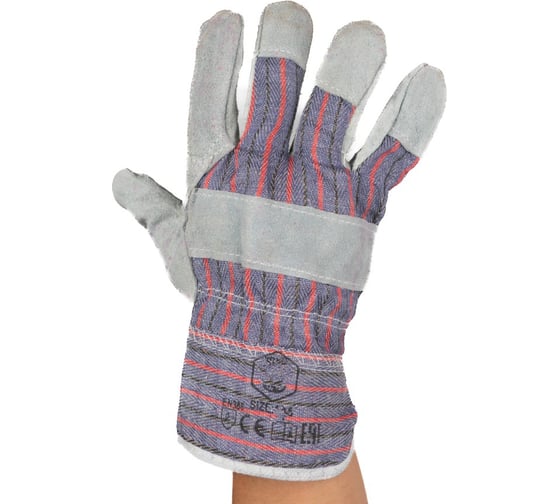 Перчатки монтажные спилковые комбинированные SAMGRUPP р.10,5/XL, 240 пар, SAMC-074000002-240
