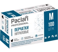 Перчатки нитриловые PROFESSIONAL Paclan 100шт, р.M, black 407960