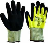 Перчатки защитные с покрытием из вспененного нитрила MWORKS MW MRO PRO YELLOW size 9 MW-0051109