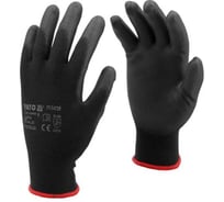 Перчатки YATO EN388 PUR BLACK размер 9 YT-74729 5997721381090 1