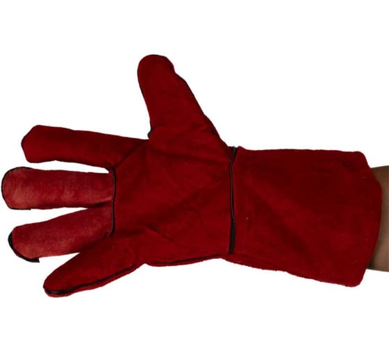 Перчатки сварочные SAMGRUPP красные, краги, р 14/3XL, 10 пар SAMC-070000001-10