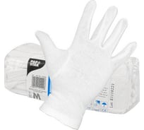 Перчатки PAPSTAR M 12 пар/уп, хлопок, белые PS-12420
