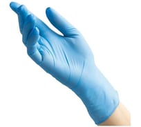 Перчатки нитриловые Foxy голубые 3 гр, размер L, 100 шт 215736