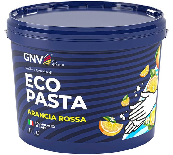 Паста для очистки рук GNV Eco Pasta Arancia Rossa от масла и сильных загрязнений, 11 л GAR1126504218411100011