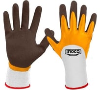Перчатки с нитриловым матовым покрытием INGCO XL HGNF01
