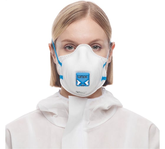 Полумаска формованная фильтрующая UNIXAir 113V FFP3 R D 1 шт. 102-044-0033