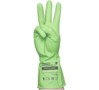 Перчатки виниловые ОФИСМАГзеленые, усиленные гипоаллергенные, размер L, 90г, ТР ТС, PROFESSIONAL, ADM, 31159 609374