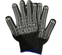 Перчатки рабочие Master-Pro® 30 пар. Категория А х/б ШЕРЛ (АНТРАЦИТ ПРОТЕКТОР), 10 класс вязки, плотность 5/10, размер 10, 4210-SHRL-30